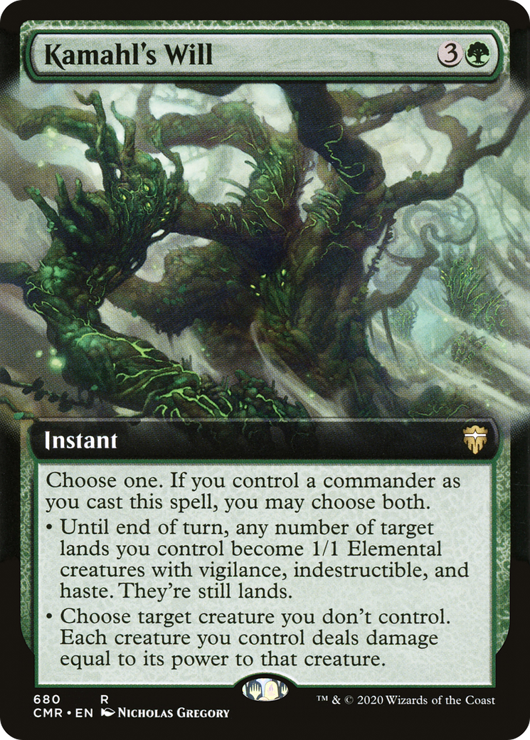 Kamahl's Will (Extended Art) (CMR-680) - Commander Legends: (Extended Art)