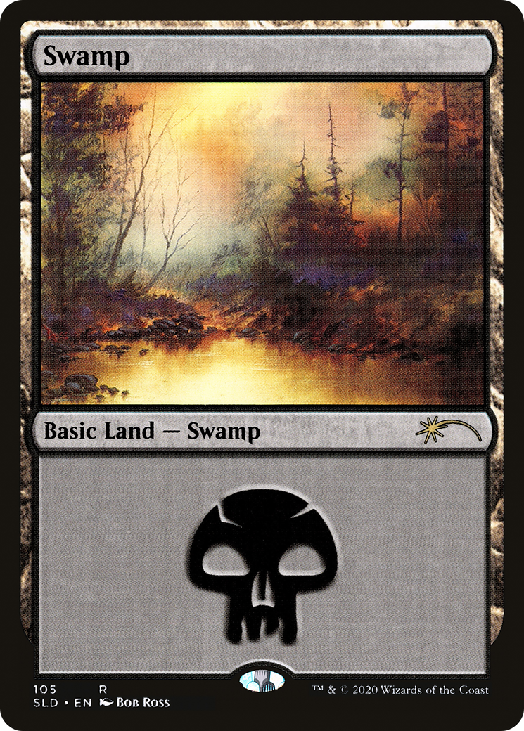 Swamp (105) (Bob Ross) (SLD-105) - Secret Lair Drop Foil