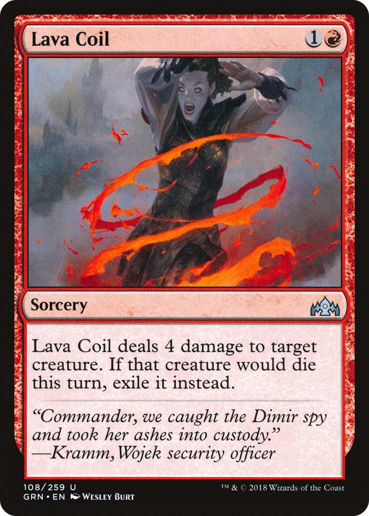 Lave Coil (GRN-108) - Guildes de Ravnica Foil 