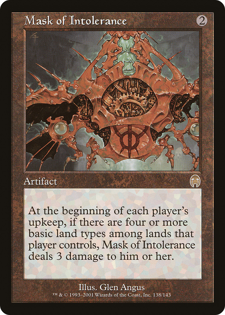 Masque d'intolérance (APC-138) - Apocalypse Foil