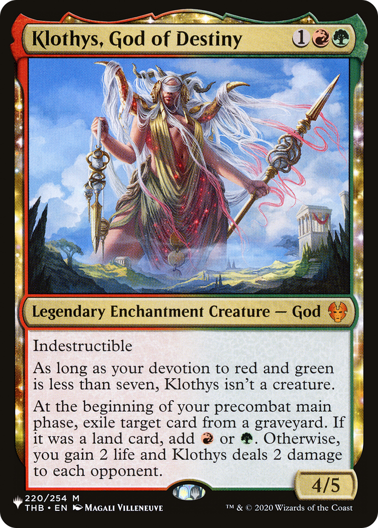 Klothys, God of Destiny (LIST-THB-220) - The List: (enchantment)
