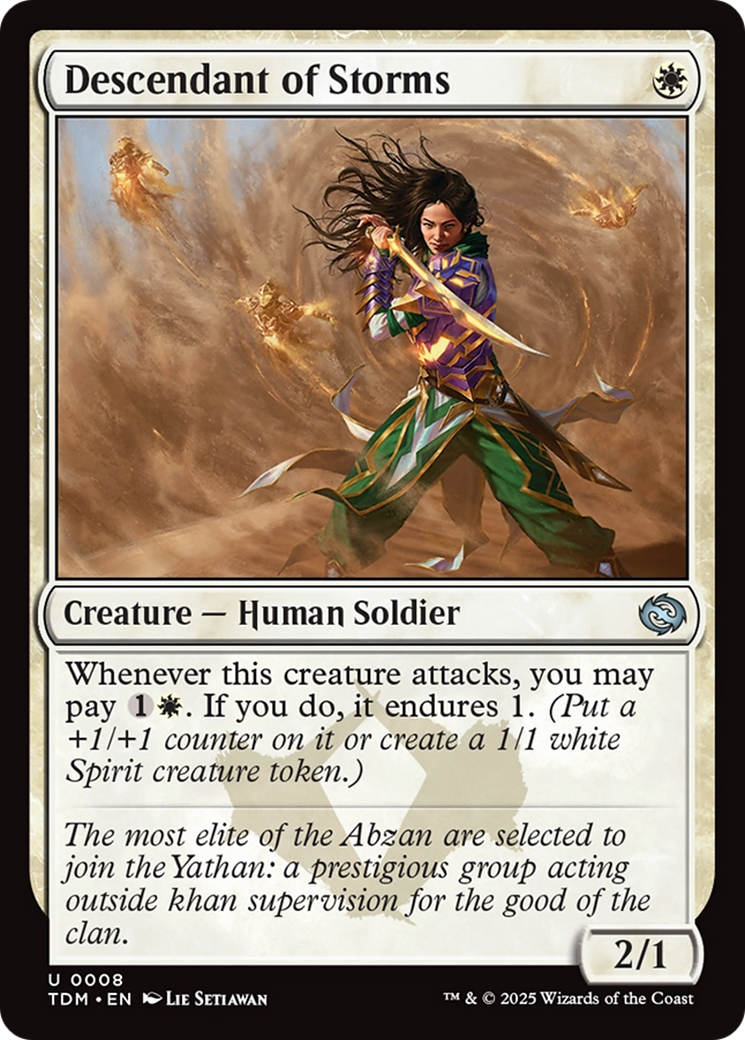 Descendant des Tempêtes (TDM-008) - Tarkir : Dragonstorm Foil 