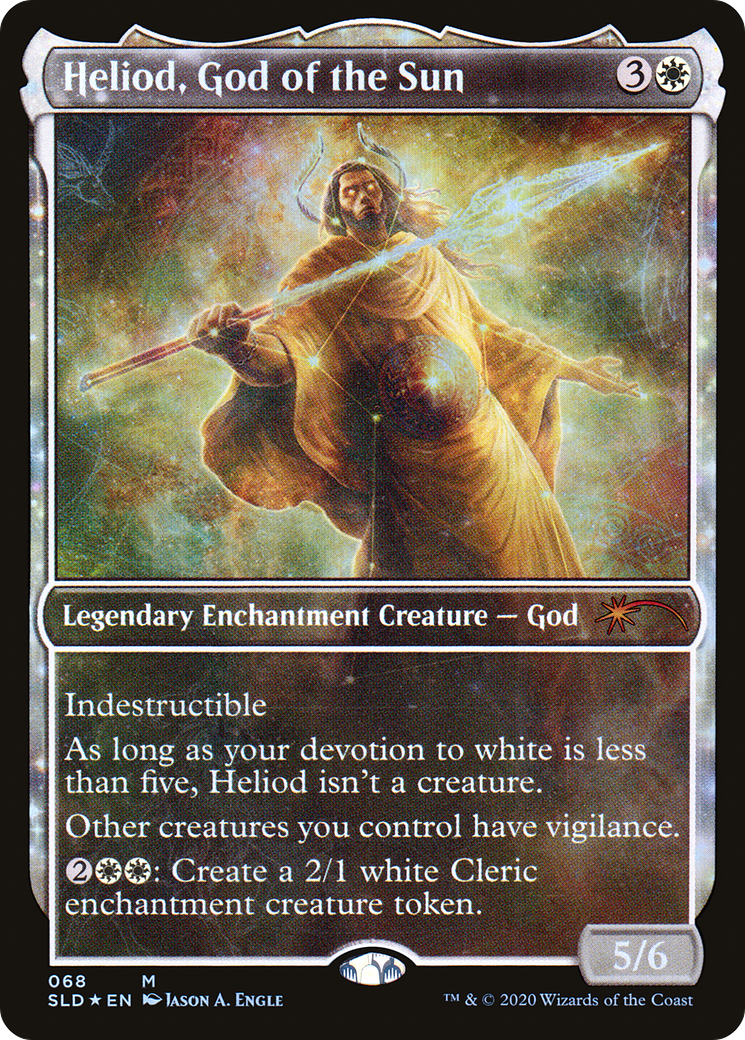 Heliod, God of the Sun (SLD-068) - Secret Lair Drop: (enchantment, Showcase) Foil