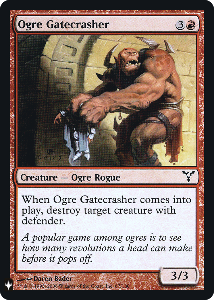 Ogre Gatecrasher (LIST-DIS-67) - The List Foil