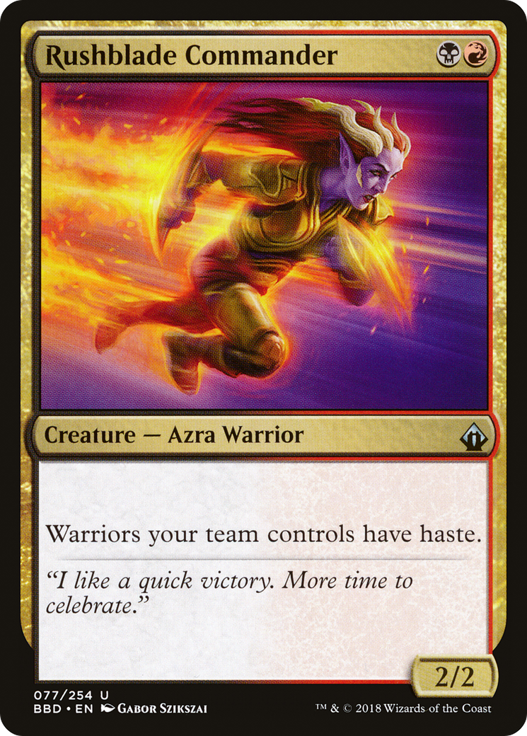 Commandant Rushblade (BBD-077) - Battlebond 