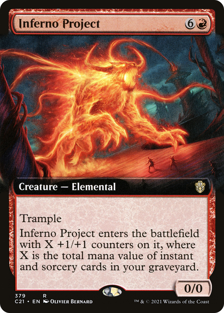 Inferno Project (Extended Art) (C21-379) - Commander 2021: (Extended Art)