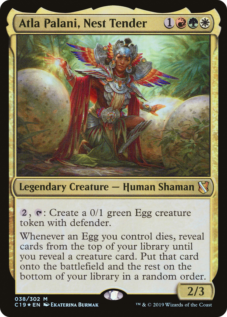 Atla Palani, Nest Tender (C19-038) - Commander 2019 Foil 