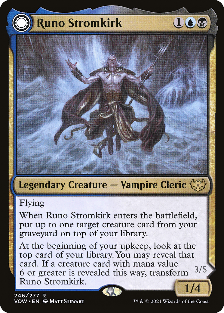 Runo Stromkirk (VOW-246) - Innistrad: Crimson Vow: (Double Faced Transform) Foil