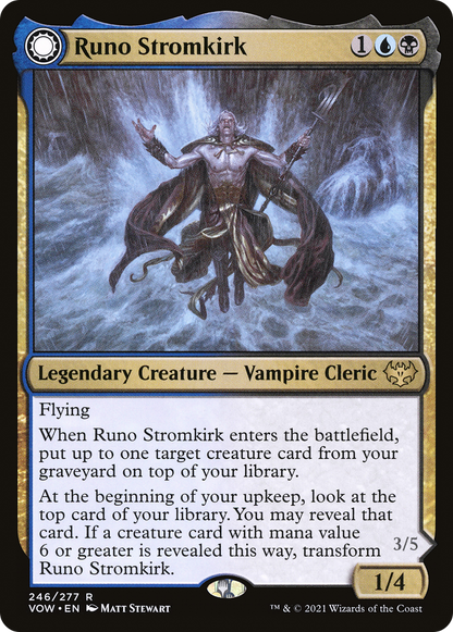 Runo Stromkirk (VOW-246) - Innistrad: Crimson Vow: (Double Faced Transform) Foil