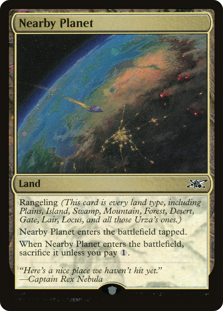 Nearby Planet (Galaxy Foil) (UNF-484) - Unfinity Foil