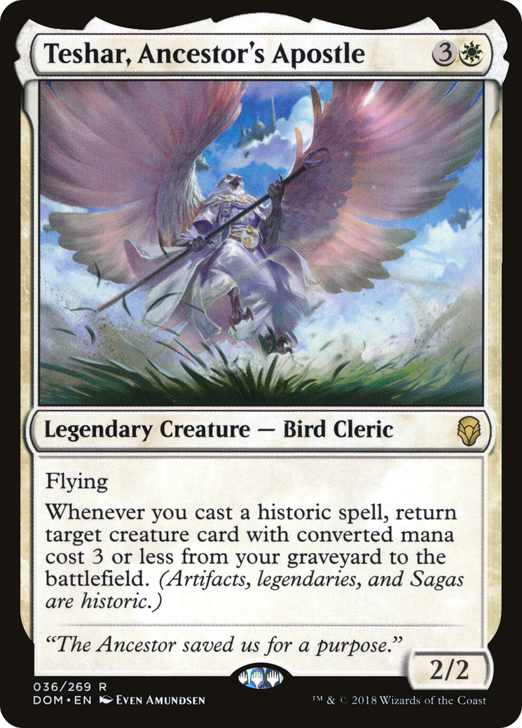 Teshar, apôtre de l'ancêtre (DOM-036) - Dominaria Foil
