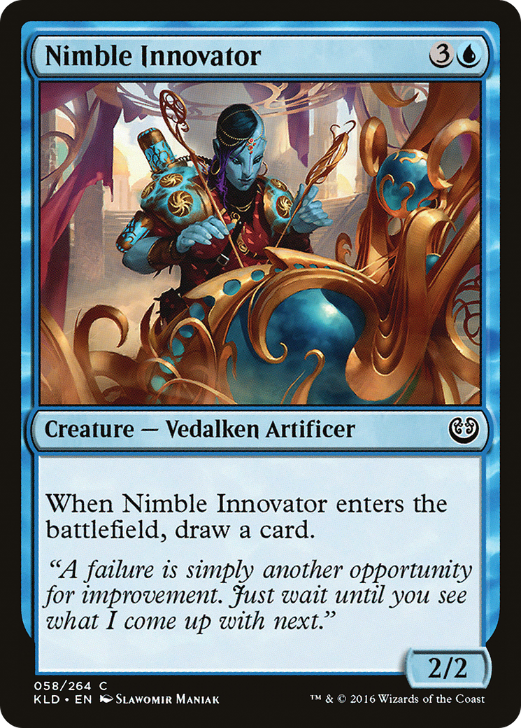 Innovateur agile (KLD-058) - Feuille de Kaladesh 