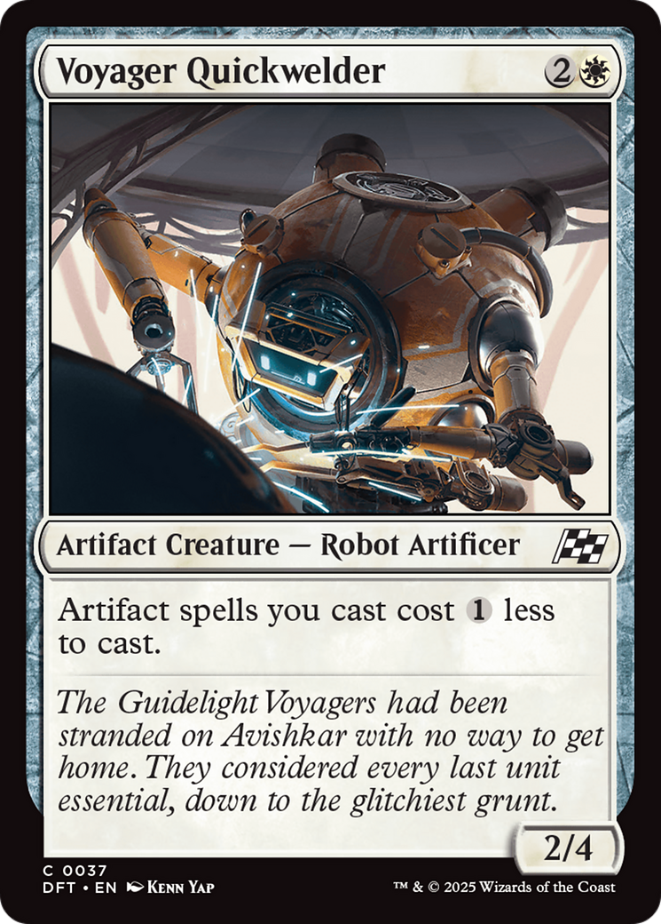 Voyager Quickwelder (DFT-037) - Feuille d'Aetherdrift 