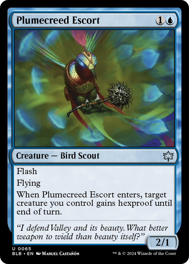 Escorte Plumecreed (BLB-065) - Bloomburrow 