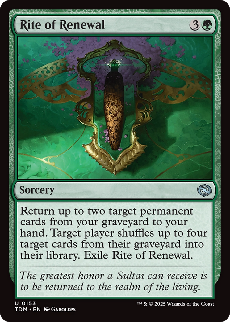 Rite du Renouveau (TDM-153) - Tarkir : Tempête de Dragons 