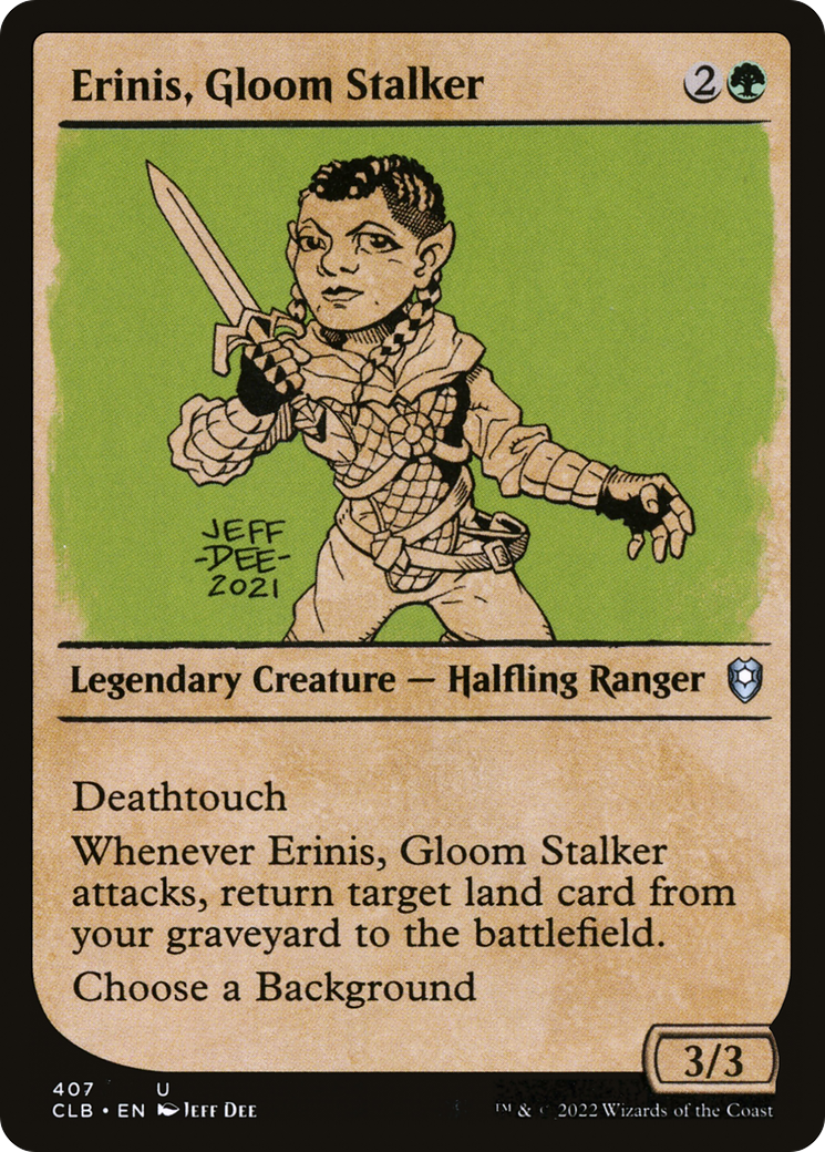Erinis, Gloom Stalker (Showcase) (CLB-407) - Commander Legends: Battle for Baldur's Gate: (Showcase)