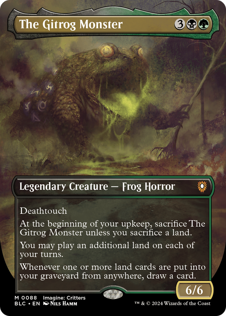 The Gitrog Monster (BLC-088) - Bloomburrow Commander (Borderless)
