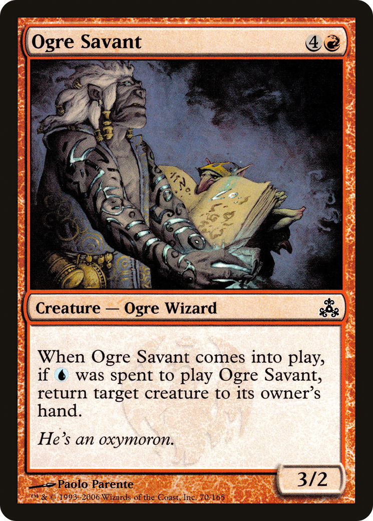 Ogre Savant (GPT-070) - Feuille du Pacte des Guildes 