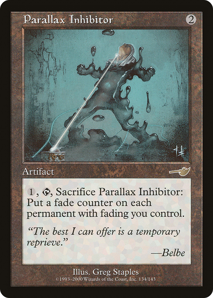 Inhibiteur de parallaxe (NEM-134) - Feuille Nemesis 