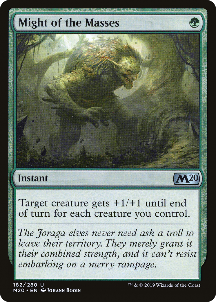 Might of the Masses (M20-182) - Core Set 2020 Foil