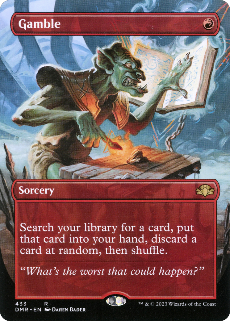 Gamble (Borderless) (DMR-433) - Dominaria Remastered (Borderless)