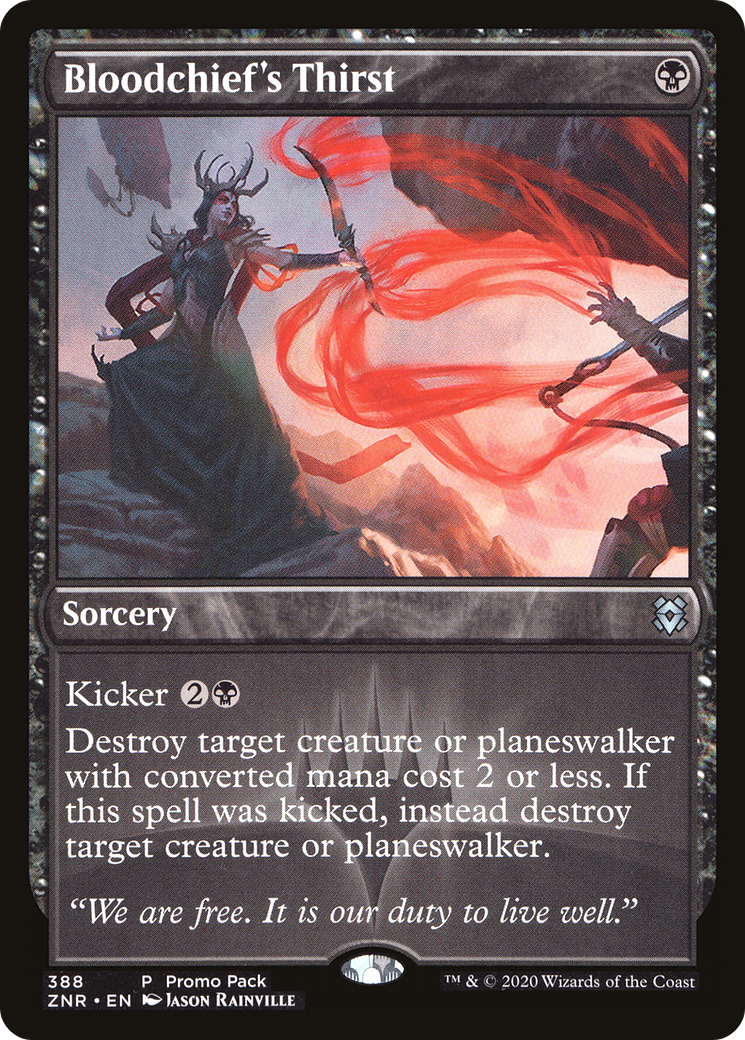 Bloodchief's Thirst (PPZNR-388) - Zendikar Rising Foil