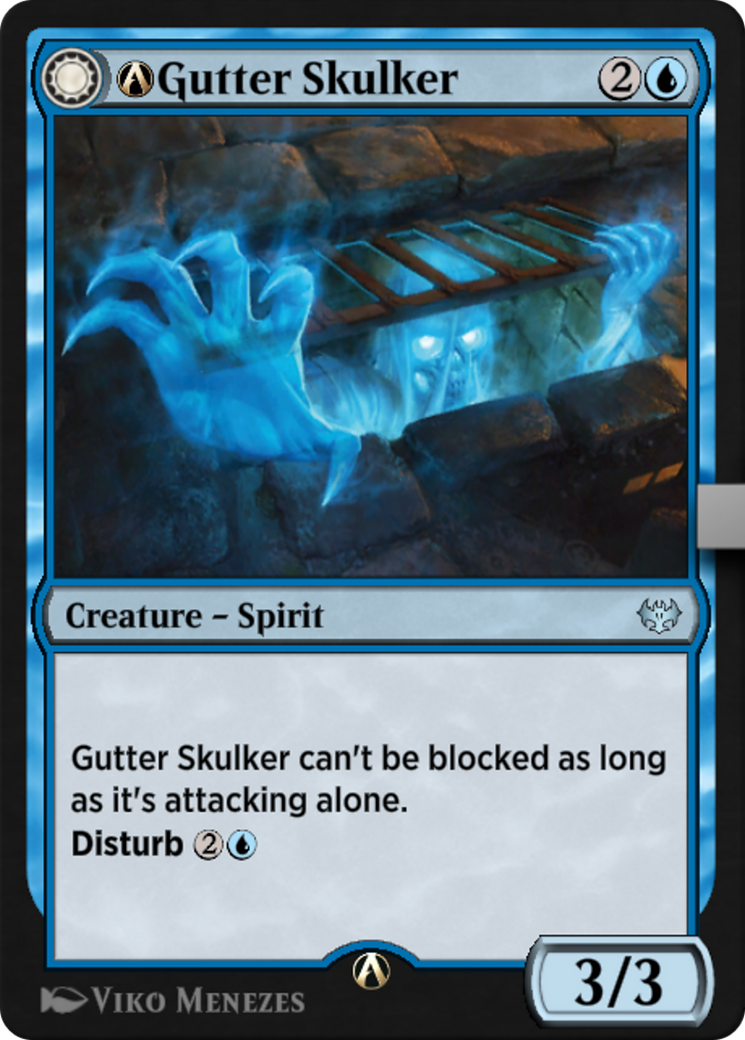A-Gutter Skulker // A-Gutter Shortcut (VOW-A-62) - Innistrad : Crimson Vow : (Transformation double face) 