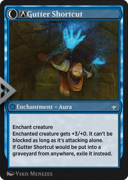 A-Gutter Skulker // A-Gutter Shortcut (VOW-A-62) - Innistrad : Crimson Vow : (Transformation double face) 