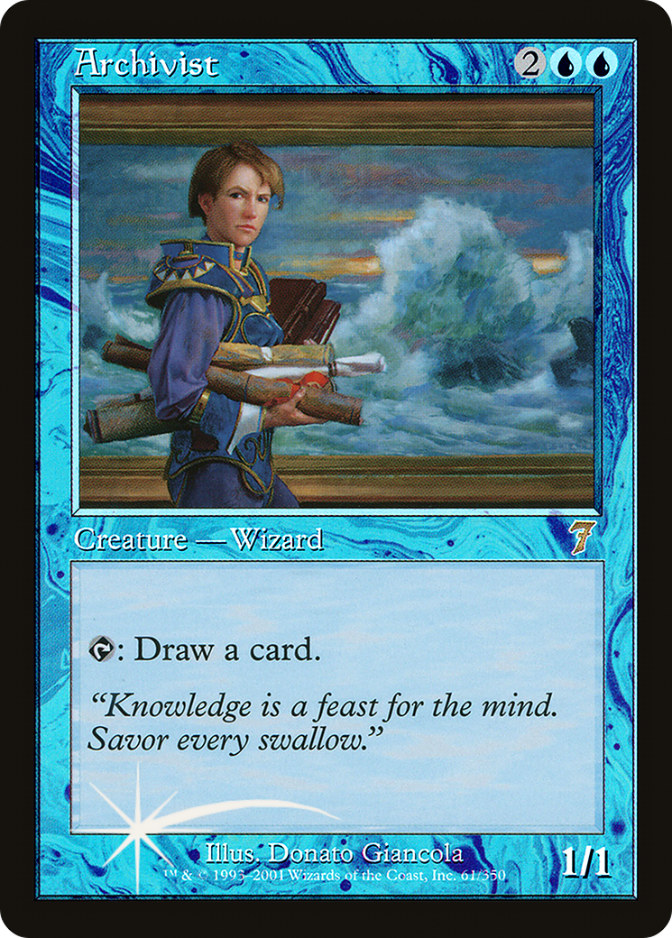 Archiviste (7ED-61★) - Septième édition (feuille) 