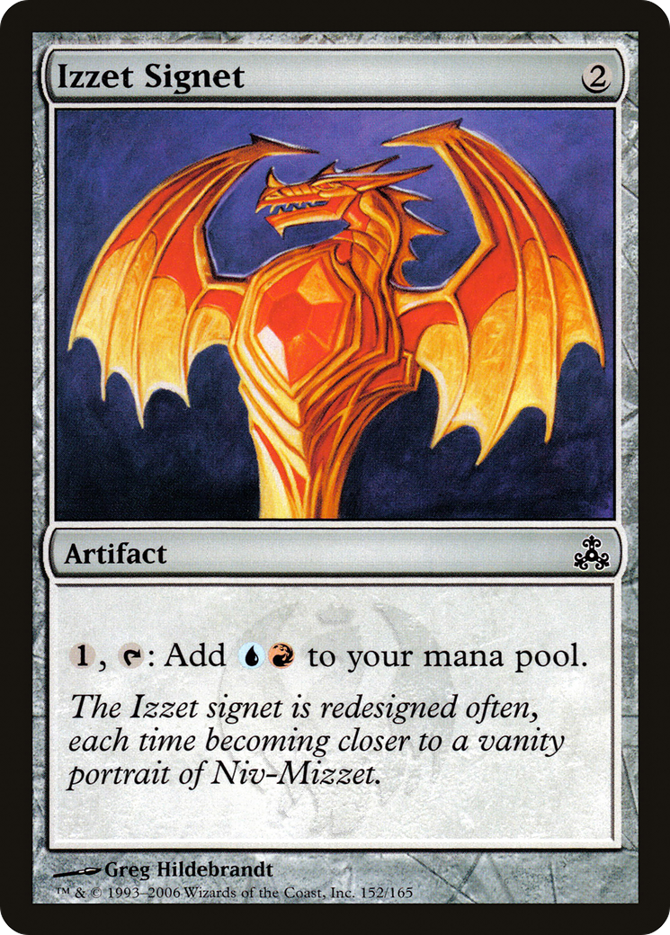 Sceau d'Izzet (GPT-152) - Feuille du Pacte des Guildes