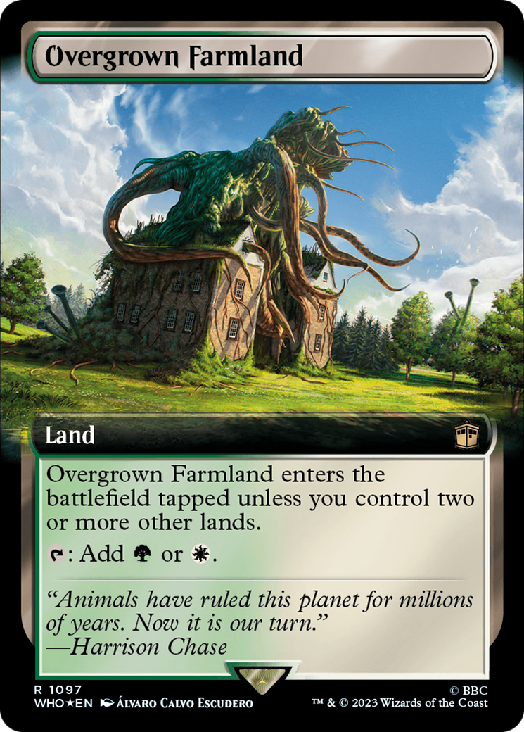 Terres agricoles envahies par la végétation (WHO-1097) - Doctor Who : (Extended Art) Foil 