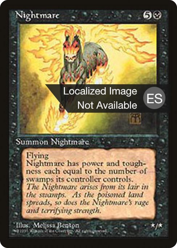 Cauchemar (4BB-150) - Quatrième édition, Foreign Black Border