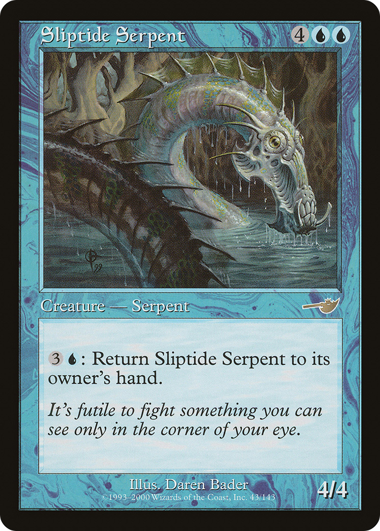 Serpent glissant (NEM-043) - Feuille Nemesis 