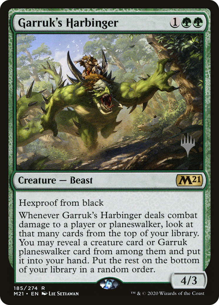 Garruk's Harbinger (PPM21-185) - Core Set 2021 Promos