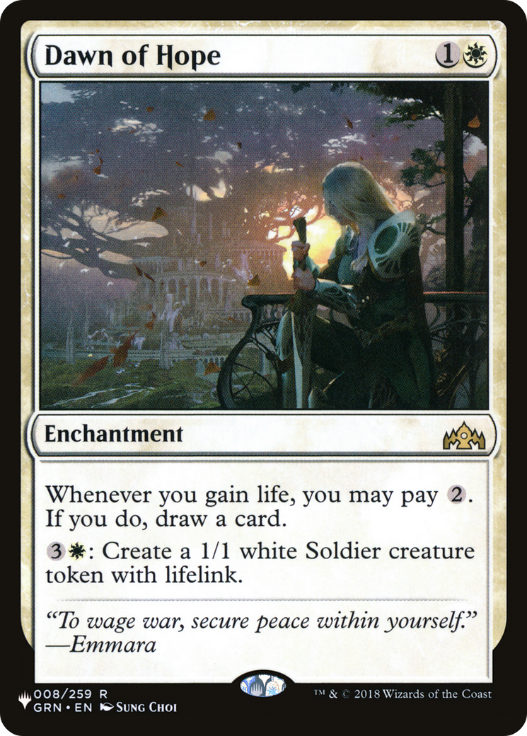 Dawn of Hope (LIST-GRN-8) - The List