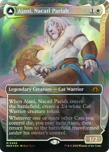 Ajani, Nacatl Pariah // Ajani, Nacatl Avenger (MH3-468) - Horizons Modernes 3 (Sans Bordure) Foil