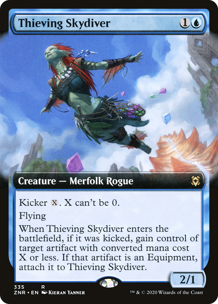 Voleur parachutiste (ZNR-335) - Zendikar Rising : (Extended Art) Foil