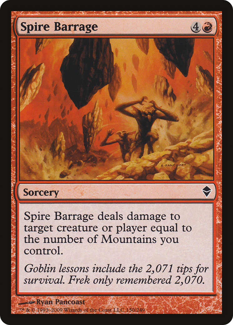 Spire Barrage (ZEN-150) - Zendikar Foil