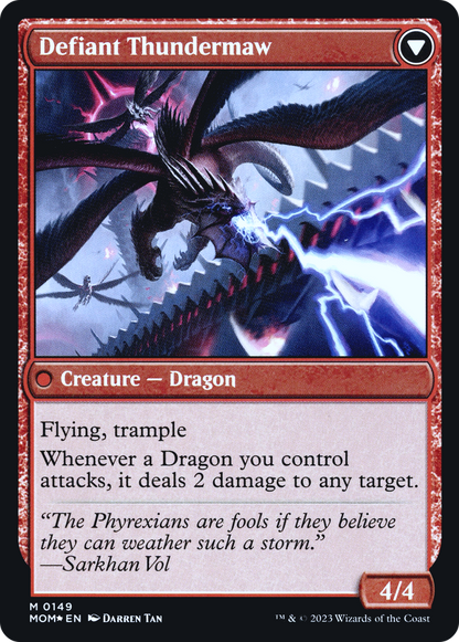 Invasion de Tarkir // Gueule-de-Tonnerre provocatrice (PMOM-149S) - Promotions de la Marche des Machines 