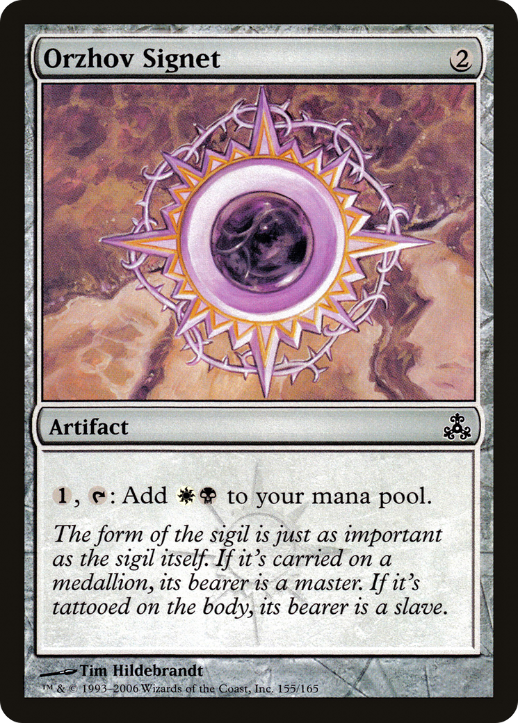 Sceau d'Orzhov (GPT-155) - Feuille du Pacte des Guildes