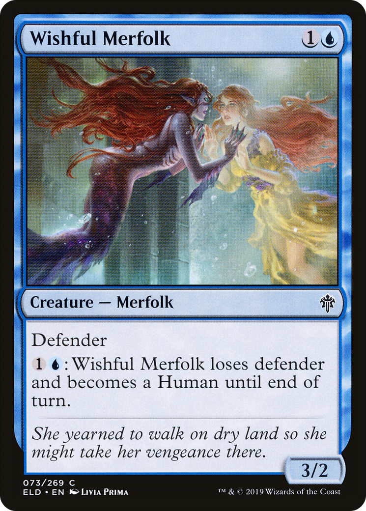 Wishful Merfolk (ELD-073) - Throne of Eldraine