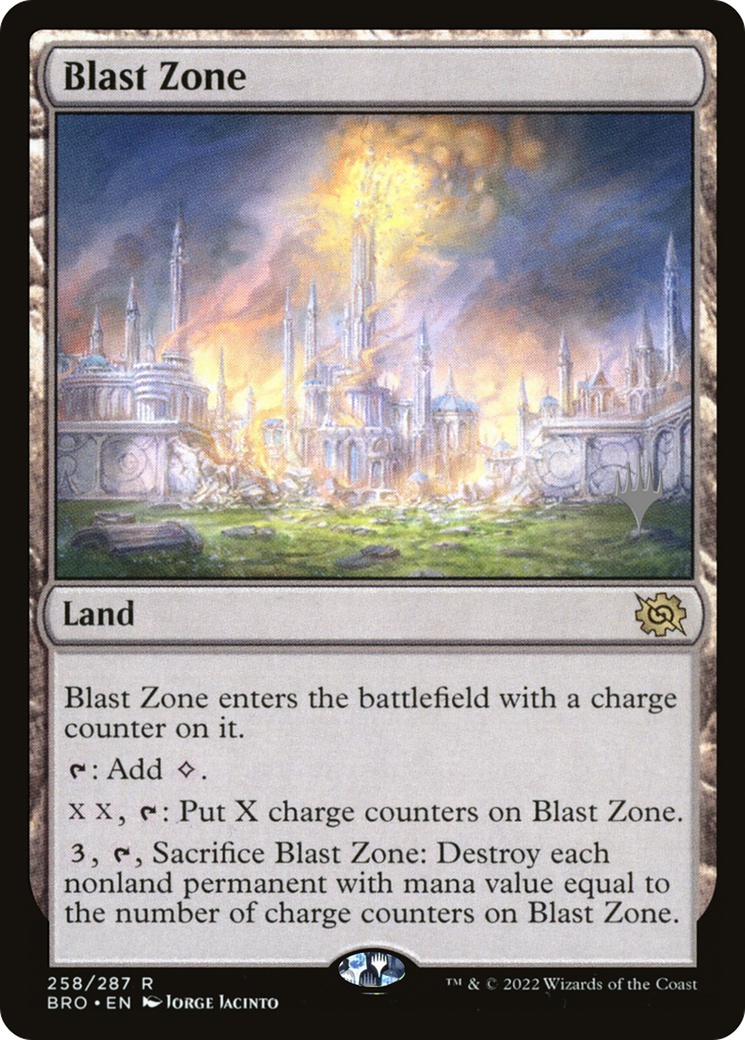 Blast Zone (BRO) (PPBRO-258) - The Brothers' War Promos Foil