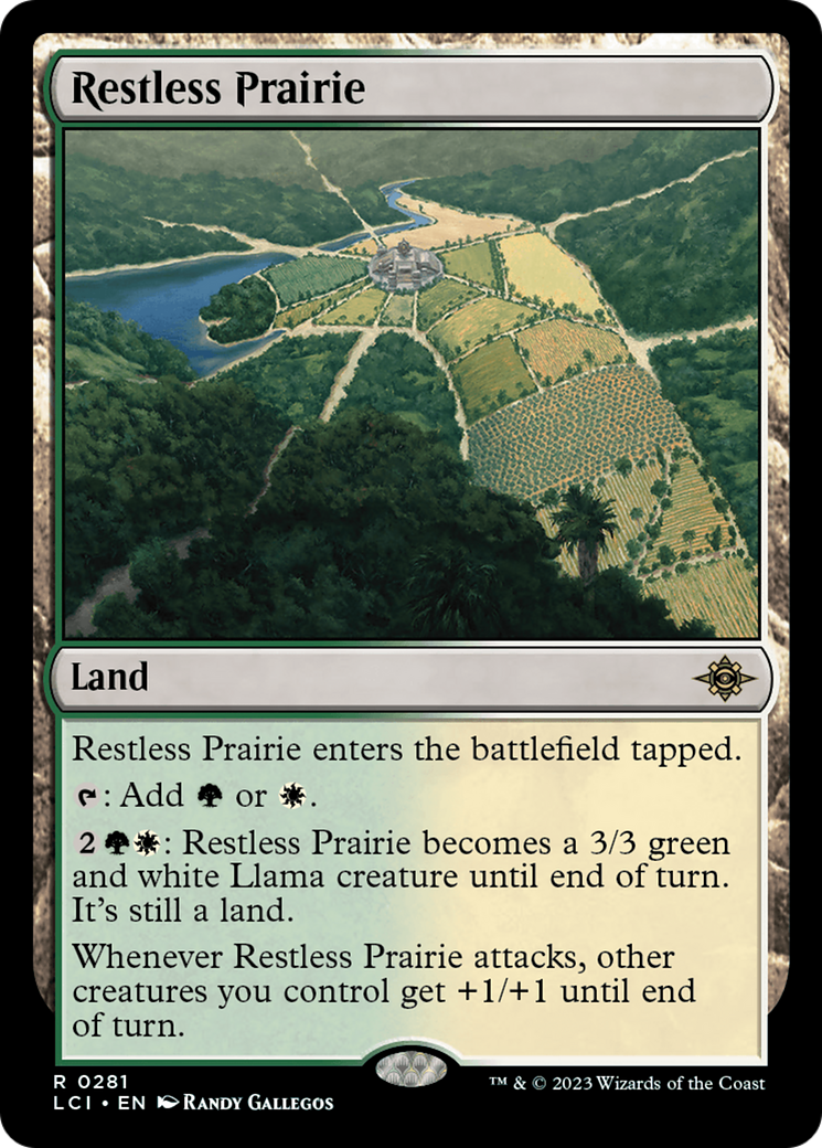 Prairie agitée (LCI-281) - Les cavernes perdues d'Ixalan (feuille) 