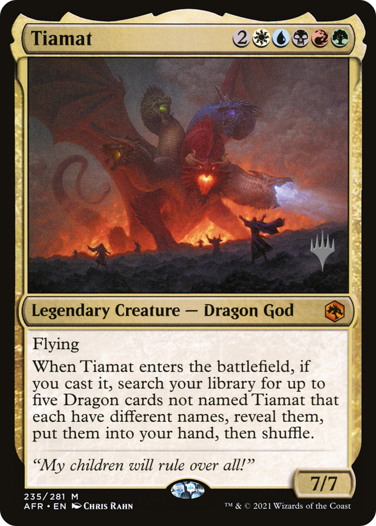 Tiamat (PPAFR-235) - Adventures in the Forgotten Realms Promos Foil