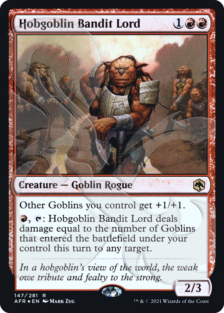 Hobgoblin Bandit Lord (AFR&-147A) - Adventures in the Forgotten Realms Promos Foil