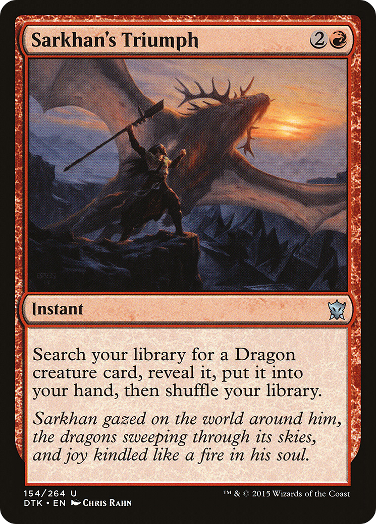 Sarkhan's Triumph (DTK-154) - Dragons of Tarkir