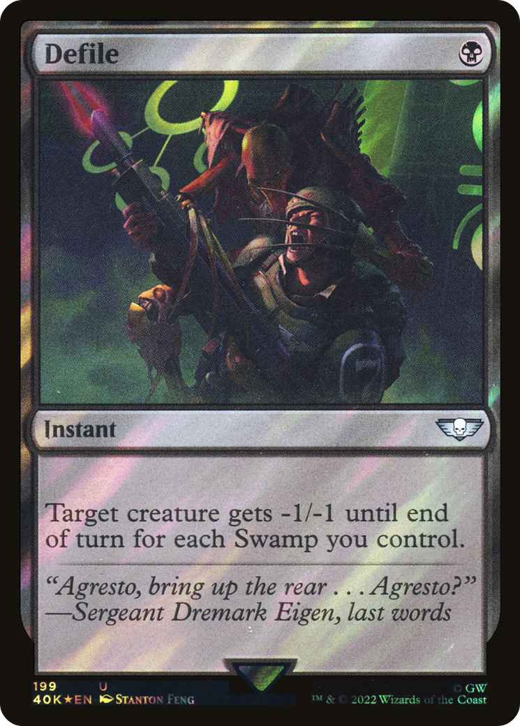 Defile (Surge Foil) (40K-199) - Warhammer 40,000 Commander Foil