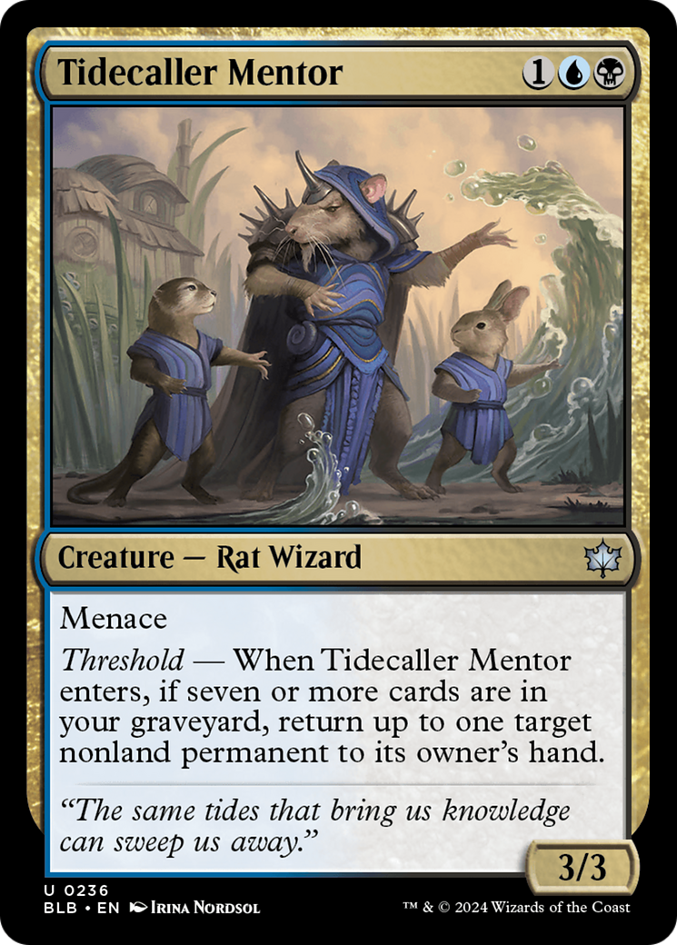 Mentor Tidecaller (BLB-236) - Bloomburrow 