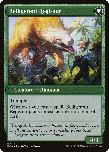 Invasion d'Ixalan // Regisaur belligérant (MOM-191) - Marche de la Machine 