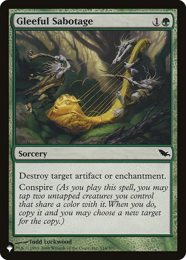 Gleeful Sabotage (PLST-SHM-116) - The List Foil